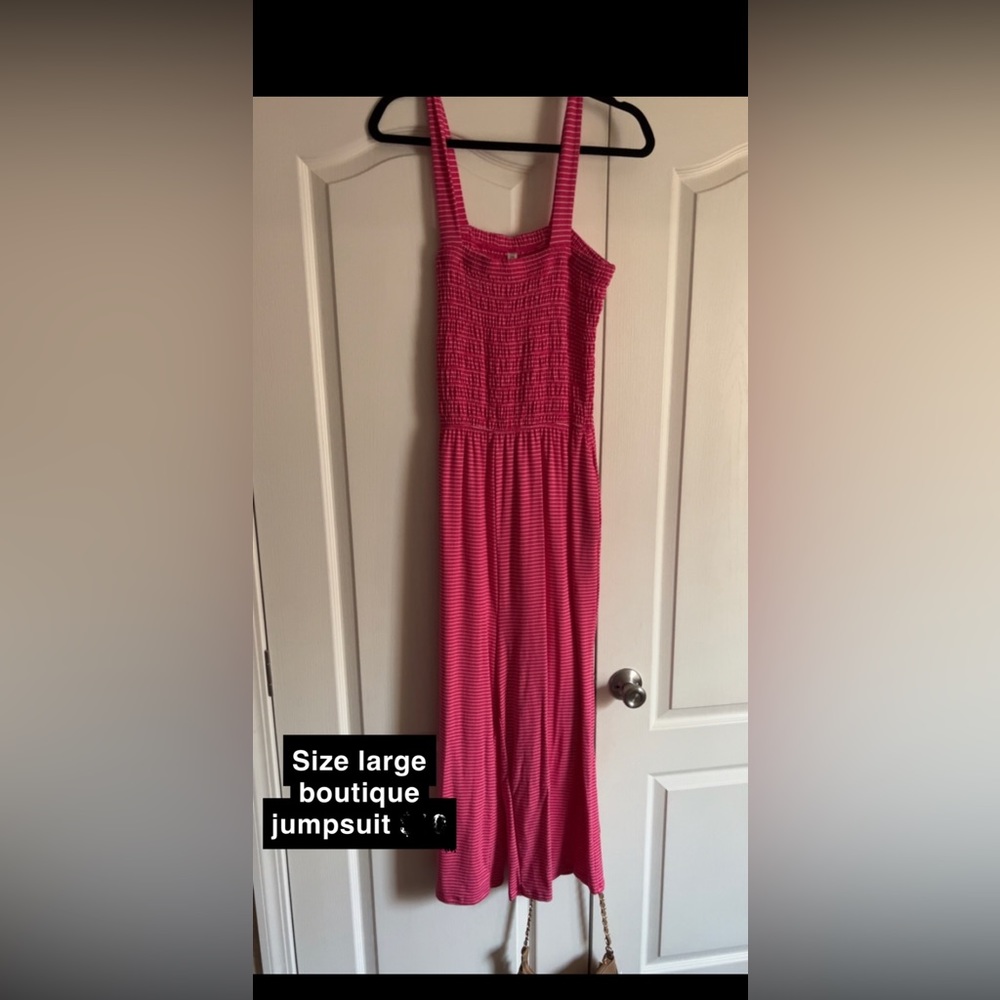 Boutique striped jumpsuit